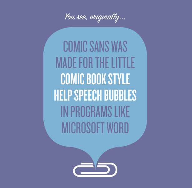 comic sans speech bubbles